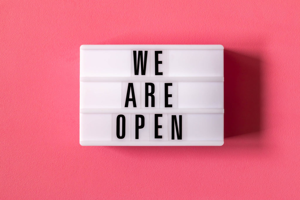 WE ARE OPEN